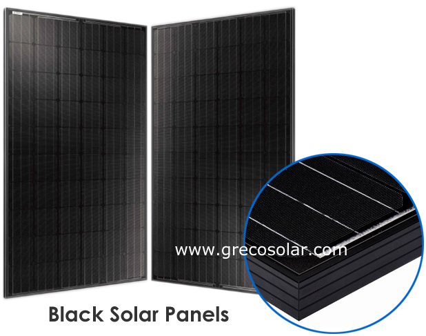 Painéis solares pretos Monocrystalline 260 watts, painéis solares pretos