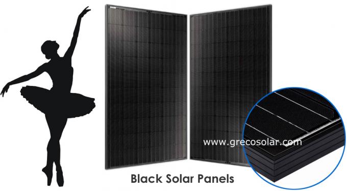 Painéis solares pretos 240 watts, painéis solares pretos Monocrystalline