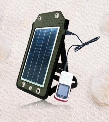 5W waterproof o carregador móvel solar portátil para o telefone móvel
